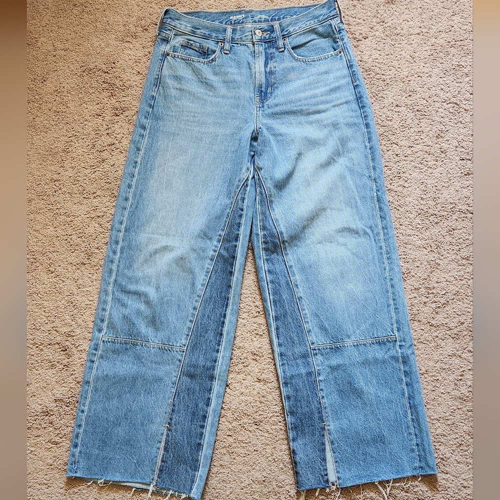 Old Navy Light Blue Wide-Leg Jeans